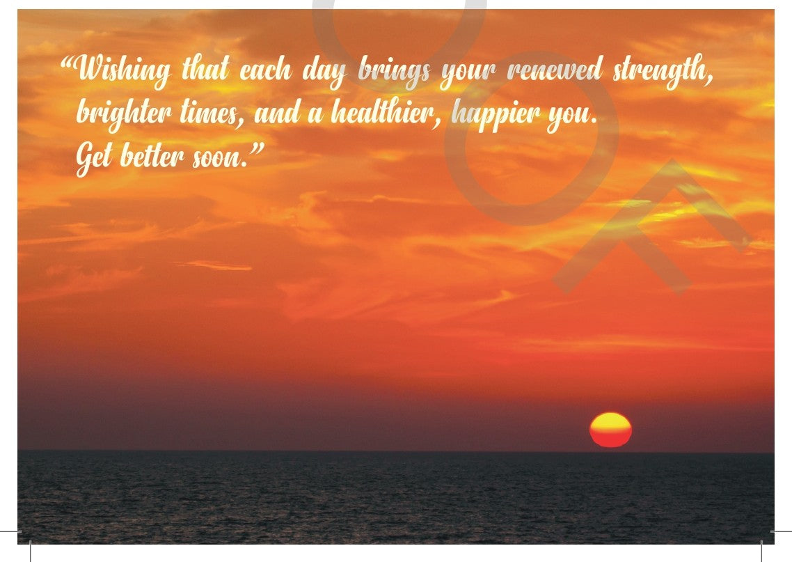 Healing Vibes - Inspirational Get Well Soon Card