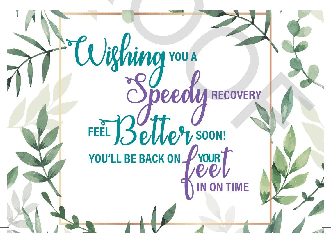 Brighten Their Day - Floral Get Well Soon Card