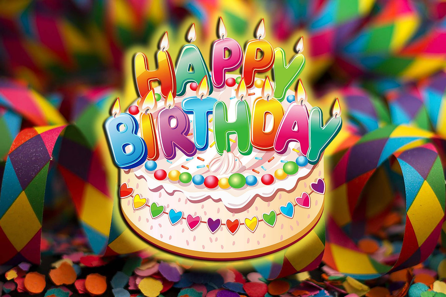 Vibrant Birthday Celebration Card