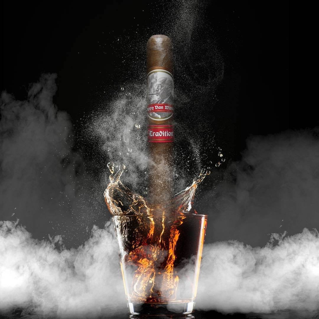 Whiskey & Cigar Luxury Celebration Card