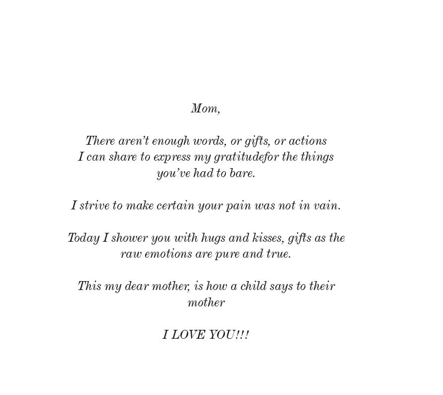 Just Like My Mommy